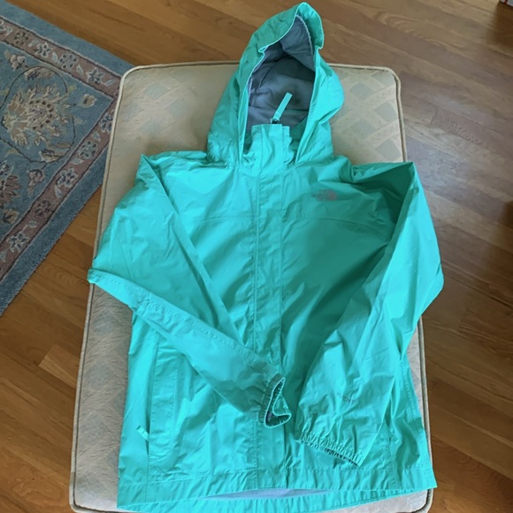 Northface windbreaker, mint green, girls 10-12. - Picture 9 of 14